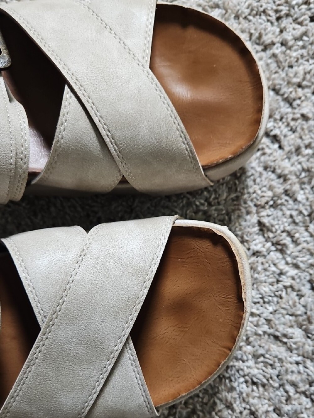 Blowfish Cross-Strap Platform Sandals with Adjustable Buckle - Picture 12 of 13